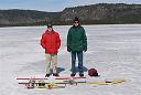 Roy and Bob on the Ottawa River 24 Mar 09