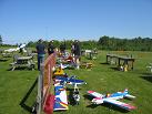 Setting up the flight line