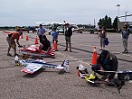 Brad Andrew and Bob preparing for demo flights